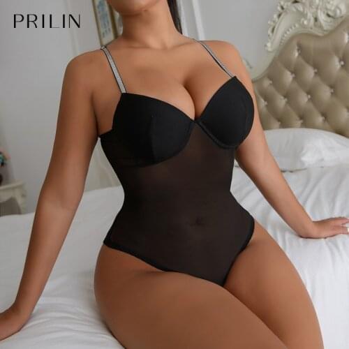 Women Sexy Lingerie Corset Sets Adjustable Straps Defined Waist Transparent Erotic Costumes One-piece Sensual Shaping Underwear