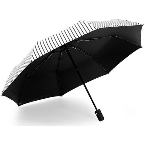 Wind Resistant Umbrella Rain Women For Men Gift 3Folding Fully-Automatic Parasol Compact Large Travel Business Car Umbrellas