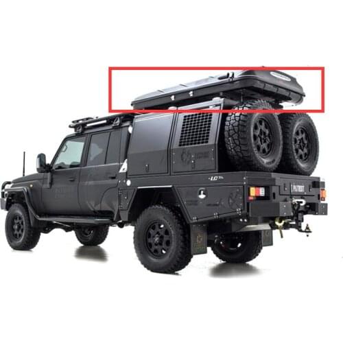 1/10 climbing car shell military Roof tent luggage for TRX4 SCX10 II ax90046 AX90047 CROSS RC brx01 Land cruiser LC70 LC80