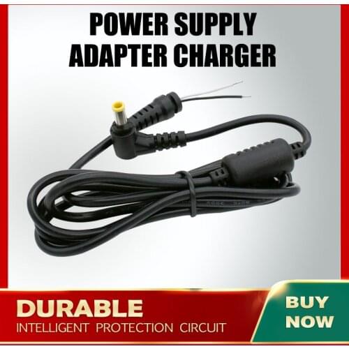 1.2m DC 5.5 x 3.0 5.5*3.0mm Power Supply Plug Connector With Cord / Cable For Samsung Laptop Adapter Free shipping