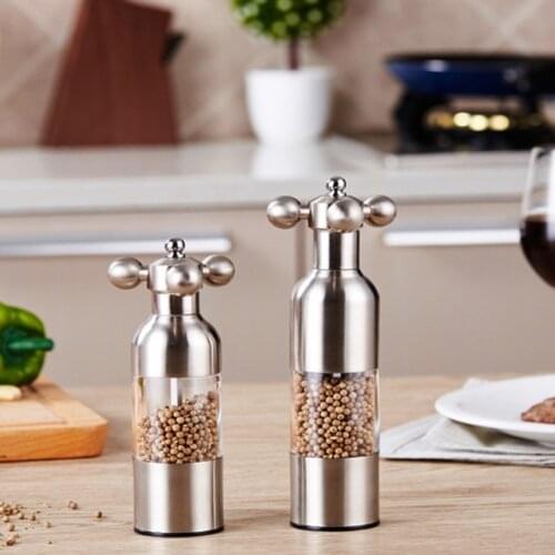1 PCS Black Pepper Mill salt pepper grinder Spice Grinder Kitchen Creative Gadgets Pepper and Salt Grinder grindering