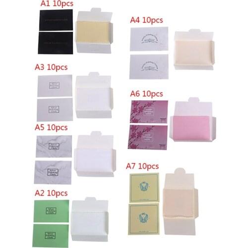10Pcs 7 Colors Silver Jewelry Cleaning Cloth Silver Polishing Cloth Women Silver Jewelry Cleaning Cloth