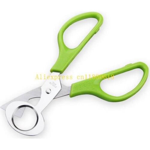 100pcs/lot fast shipping New arrival Quail Egg Scissors Cracker Opener Cigar Cutter Stainless Steel Blade Tool
