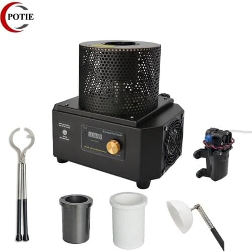 5 Mins High Speed 1KG Desktop Small Induction Melting Furnace 1600 Degree Metal Recycling