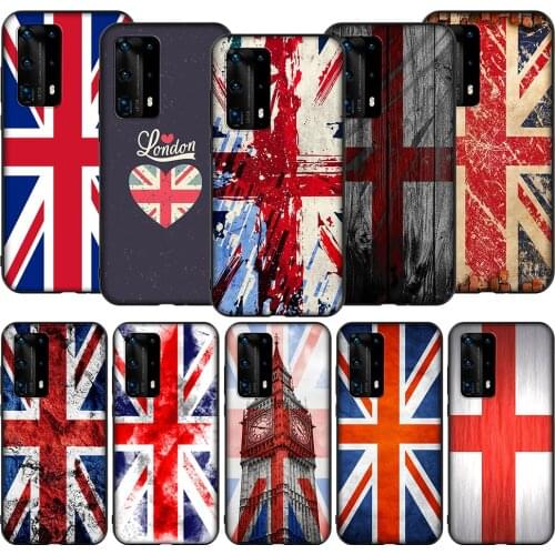 T61 England British English Uk Flag Case for Honor Note 6A 7A 7C 7X 8 8A 8C 8X 9 9A 9X 10X 20 20S 30 Y6P Lite Pro