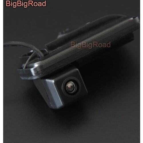 BigBigRoad Car Trunk Handle Rear View Parking CCD Camera For Mercedes Benz E Class W212 S212 C207 A207 E200 E220