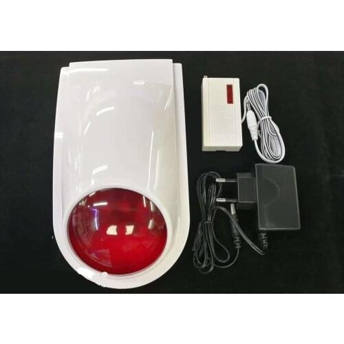 Wireless Waterproof Strobe Siren 433MHz On spot detector For Home Security Alarm System