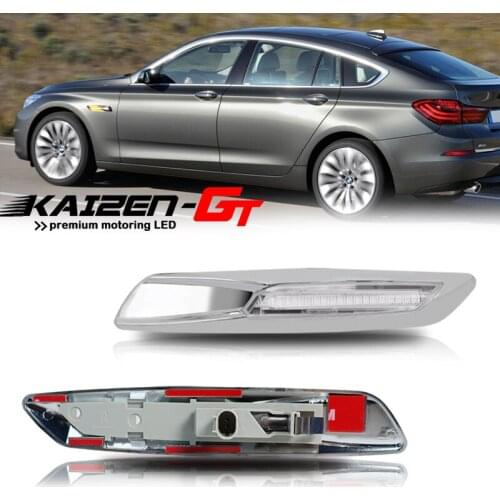 2PCS Amber LED Car Side Marker Lights Turn Signal Lights For BMW 1 3 5 Series E81/E82/E87/E88 128i 135i F30/E90/E91/E92/E93/E46