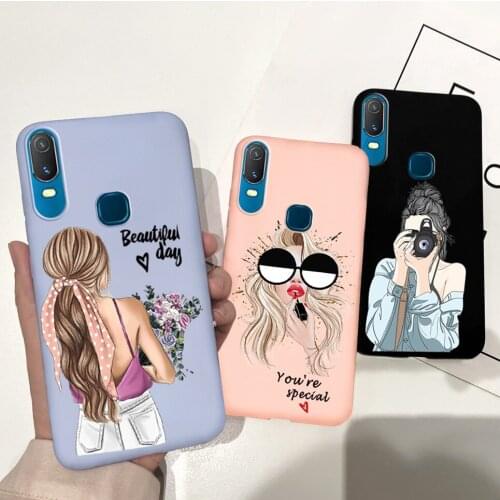 Case For Vivo Y11 2019 Silicone Soft TPU Phone Cover For Vivo Y11 2019 Y 11 Girl Cute Couple Back Cover Protective Case Bumper