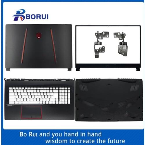 New For MSI GE75 RAIDER 8RE 8RF MS-17E1 Series Laptop LCD Back Cover/Front Bezel/Hinge/Palmrest/Bottom Case Top Black Cover Case