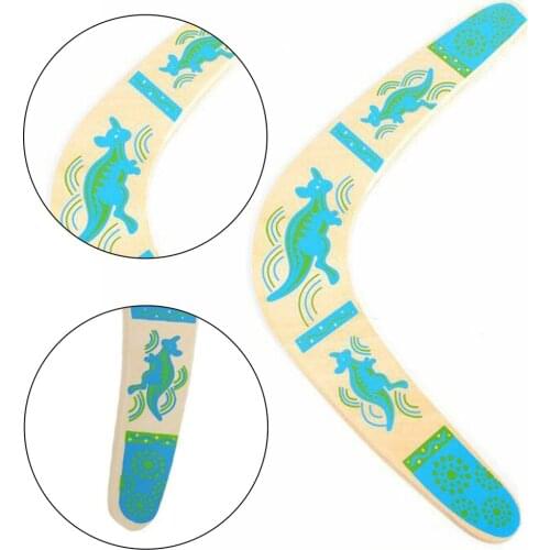 Wooden Kangaroo Throwback V Shaped Boomerang Flying Disc Throw Catch Outdoor Game Childrens Wooden Toys