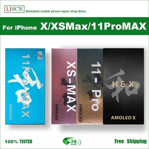 HE X Xs Xs Max OLED For iPhone X Xs Max 11Pro LCD Display Touch Screen Digitizer Assembly Replacement Parts LCDs + Gifts