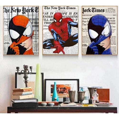 Diy 5d Diamond Painting Disney Marvel Funny Spiderman Diamond Embroidery Full Home Decor Cross Stitch Kits Mosaic Art