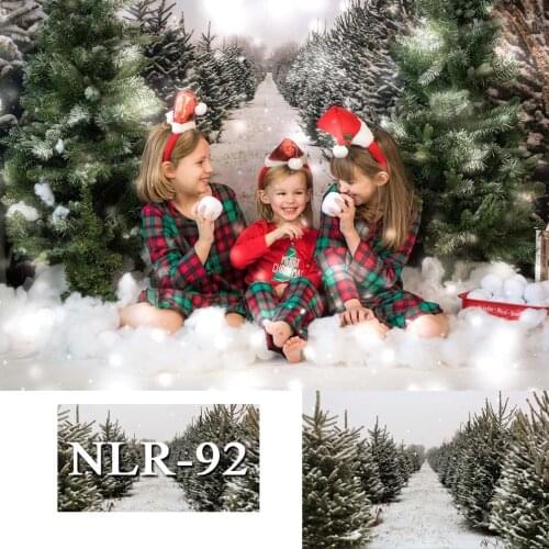 Winter Backdrop Forest Bokeh Christmas Tree New Year Glitter Photo Background Photography Studio Photozone Photophone