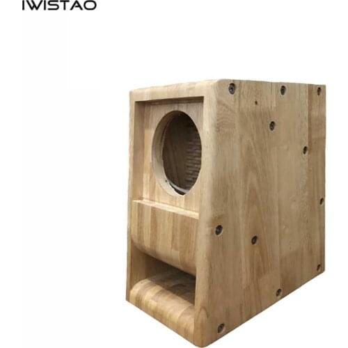 IWISTAO HIFI Speaker Empty Cabinet 5 Inches 1 Pair Finished Labyrinth Structure with Solid Wood for Full Range Speakers Unit DIY