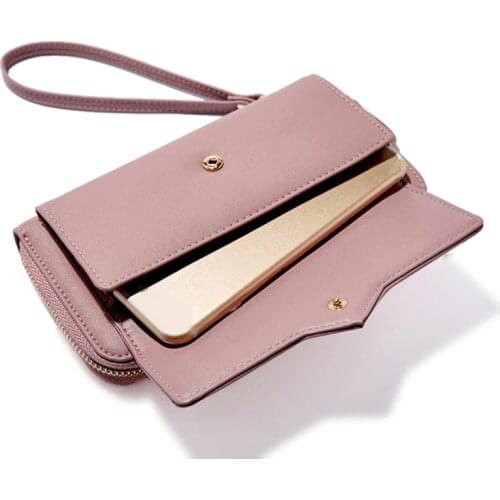 Fashion Wallet Women Famous Brand Leather Bags for Women 2019 Long Design Wallet Ladies Purse Phone Coin Card Holders Carteras