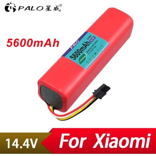 Palo 5600mAh li-ion battery for xiaomi mi vacuum robot Robotics cleaner mi robot Vacuum Cleaner accessories roborock S50 S51