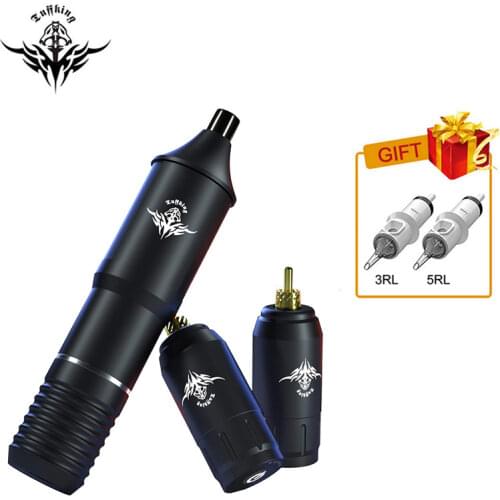 Tuffking Tattoo Machine With Battery Set Professional Portable Wireless Tattoo Machine Set RCA Interface Rotary Pen Tattoo Kits