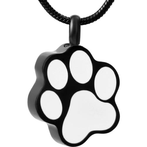 Ijd8451 Girl Boy Stainless Steel Trendy Paw Print Cremation Urn Pendant Necklace Direct Selling