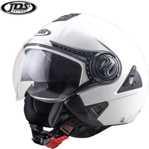 JDS Motorcycle Helmet Vintage Motorbike Scooter Chopper Moto Helmet Retro Crash Helmets Motorcycles Bike Pilot Jet Helmet