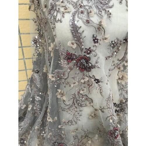New Arrival french lace fabric SYJ-81684 embroidery bridal lace fabric with super quality