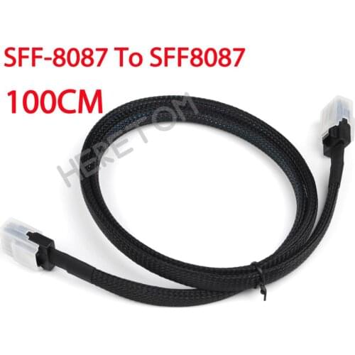 NEW SATA cable Mini SAS Cable Mini-SAS 36P to 36 Pin SFF-8087 to SFF8087 HD Data Cable 1M/100CM