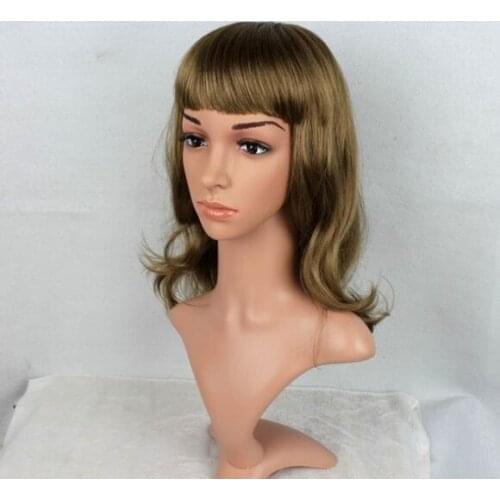 Realistic Plastic Female Mannequin Dummy Head With Hair, D2-X,T10