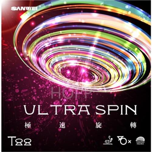 2pcs SANWEI Table Tennis Rubber T88 ULTRA Spin 40+ Half-sticky speed training with sponge pimples in ping pong tenis de mesa