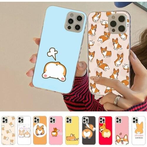 Cute Corgi sexy ass Phone Case for iPhone 8 7 6S Plus X 5S SE 2020 XR 11 12 mini pro XS MAX
