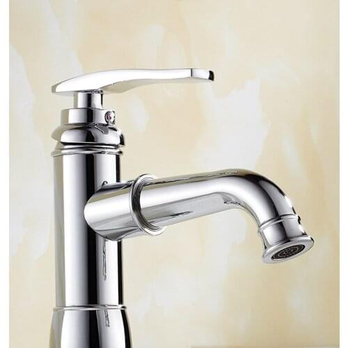 Basin Faucets Single Handle Chrome /golden Tap Brass 360 Rotation Faucet Hot and Cold Sink Mixer Deck Mounted BathroomTaps
