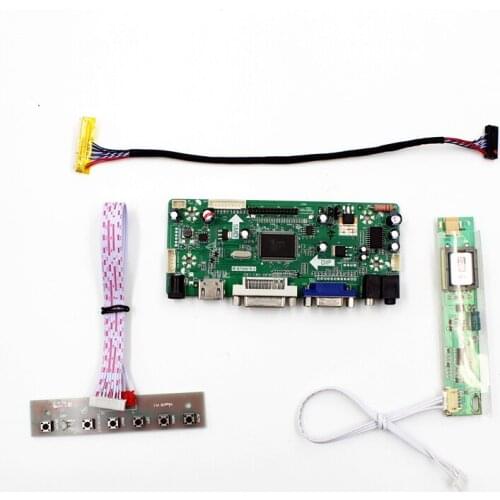 NT68676 Universal VGA DVI Audio HDMI-compatible LCD Controller Board for 16inch 1366x768 LTN160AT01 CCFL LVDS Monitor Kit diy