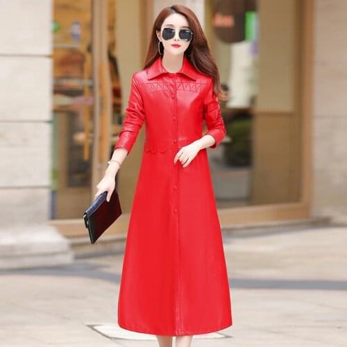 Real Genuine Leather Jacket Women Clothes 2020 Womens Fur Coat Korean Vintage Long Sheepskin Coat Elegant Chaqueta