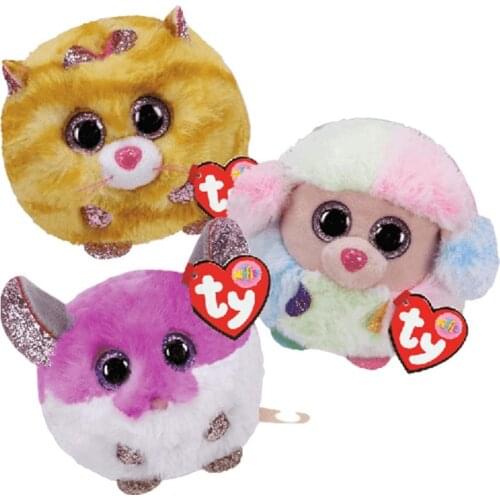 10cm Ty Big Eyes Plush Animal Doll Unicorn Owl Poodle Dog Soft Stuffed Plush Toy Cat Penguin Monkey Christmas Gift Toy