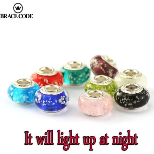 2Pcs lt Will Be Bright At Night! New Luminous Beads Handmade DIY Jewelry Accessories Men Women Brand Bracelets Children’s Gifts