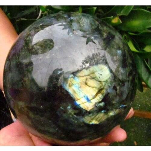3400g AAA NATURAL Labradorite QUARTZ Crystal Sphere BALL Healing