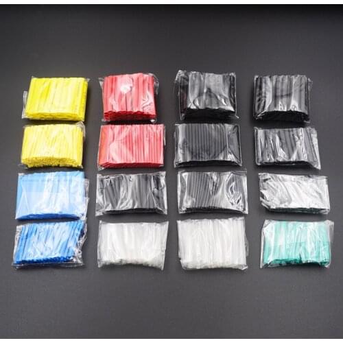 580pcs Heat Shrink Tubing Insulation Shrinkable Tubes Assortment Electronic Polyolefin Wire Cable Sleeve Kit Heat Shrink Tubes