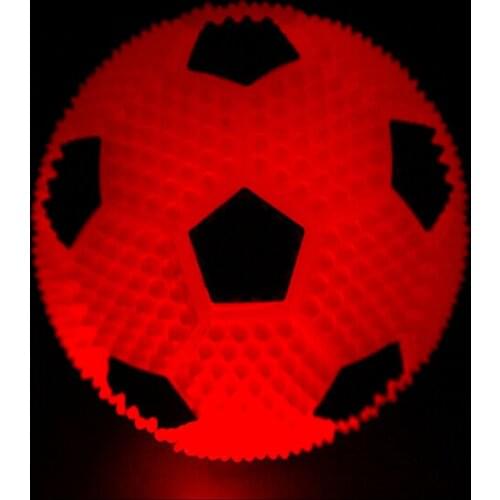 6.5cm Sports LED Bouncy Ball Flash Random Color Massage Glowing Football Soccer Kid Toy Christmas Birthday Gifts Fans Club Decor