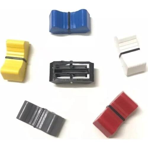 6pcs T-type Mixer Potentiometer Fader Knob Cap for YAMAHA Allen SOUNDCRAFT / L25MM W11MM H9MM