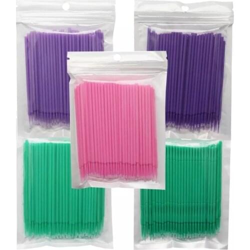 Free Shipping Eyebrow Brush for Eyelashes Makeup Tools Mascara Wands Micro Applicator Brush Clean Compatible Disposable