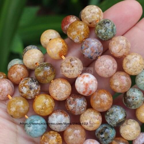 Natural Multicolor Agate 10mm Loose Beads 15" For Jewelry Making