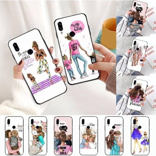 Strongly Baby Mom daughter Phone Case For Xiaomi Redmi Note 4 4x 5 6 7 8 pro S2 PLUS 6A PRO