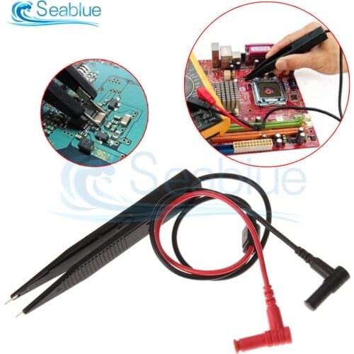 P1510 SMD Chip Component LCR Testing Tool Digital Multimeter Tester Car Multimeter Meter Pen Probe Lead Tweezers