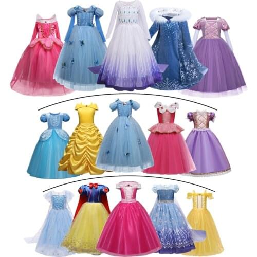 Girls Halloween Princess Dress For Kids Carnival Party Cosplay Costume Children Dress Up 4 5 6 7 8 9 10 Year Disguise Clothing