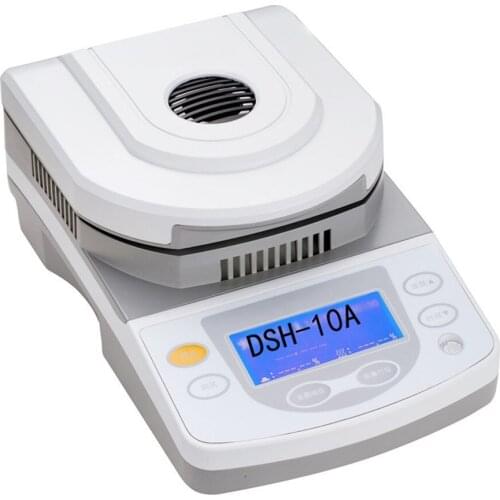 DSH-10A Moisture Analyzer 10g/0.01g Highlights Array high-precision Heat Sensors Temperature Data Acquisition
