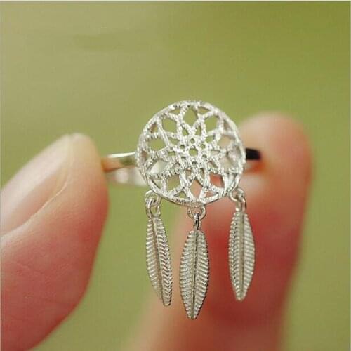European And American Fashion Design 925 Sterling Silver Jewelry Monternet Hollow Snap Fashion Opening Rings SR23