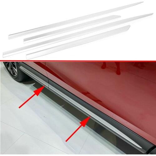 Chrome Door Side Body Strips Protector Sticker Cover Trim Fit For Mitsubishi Eclipse Cross 2018 2019 2020 Exterior Accessories