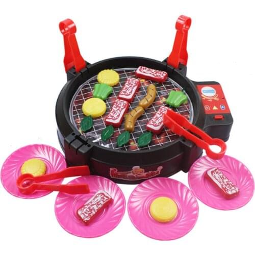 2018 Playing House Electric Barbecue Oven Mini Kitchen Playset Early Development and Education Toy for Baby Kids Girl Toys