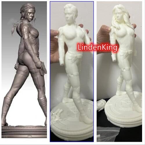 1/6 30cm 3D Printing Garage Kit GK Model Unpainted ,Black Widow Action Figure White-Film A088 Pre-Sell