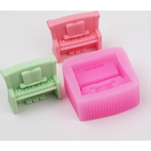 Mini Piano Shaped Silicone Molds Soap Candle Mold Fondant Cake Moulds Cake Decoration Tools