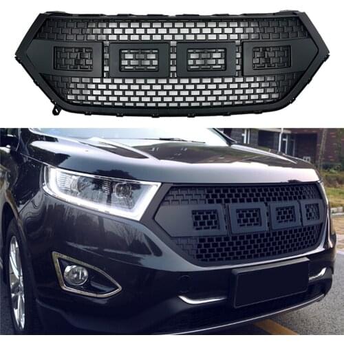 For Edge Racing Grill For Edge 2015 2016 2017 Modified Front Bumper Mesh Cover Grills Grille For Trims Bumper Grilles